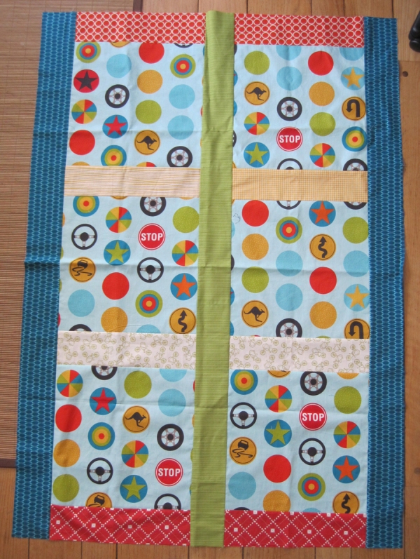 Primary Circle quilt top