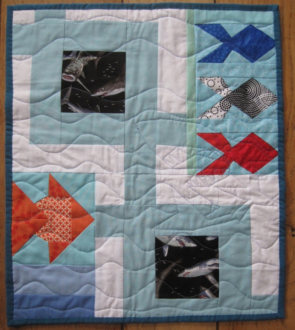 Shark back quilted