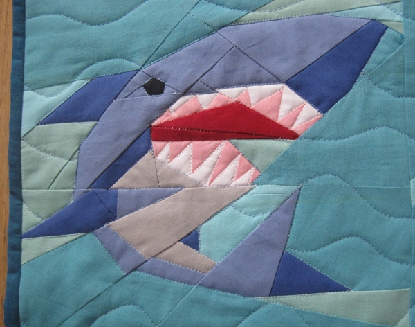 Shark detail quilting 2